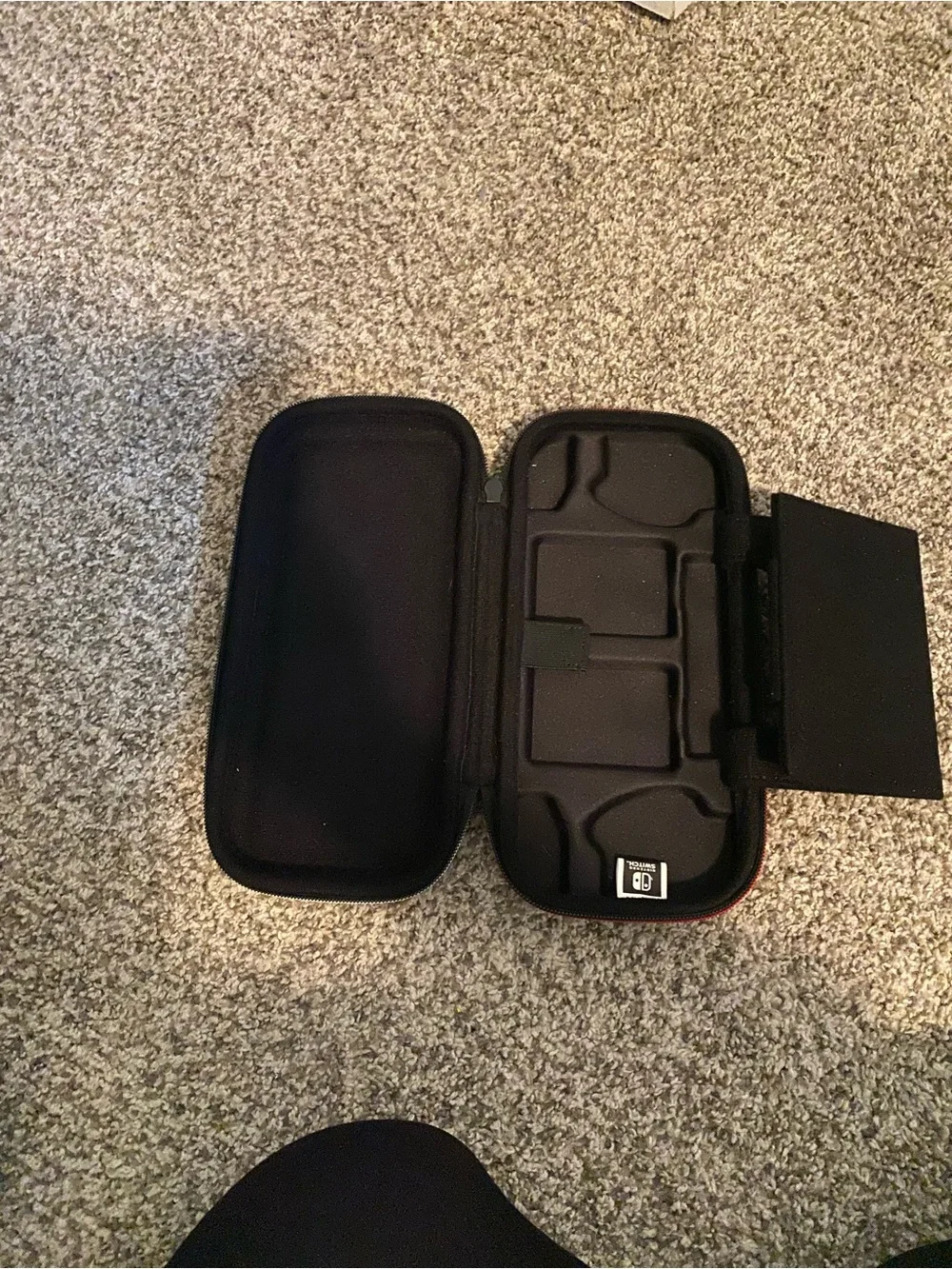 Nintendo Switch Black and Red Protective Travel Case